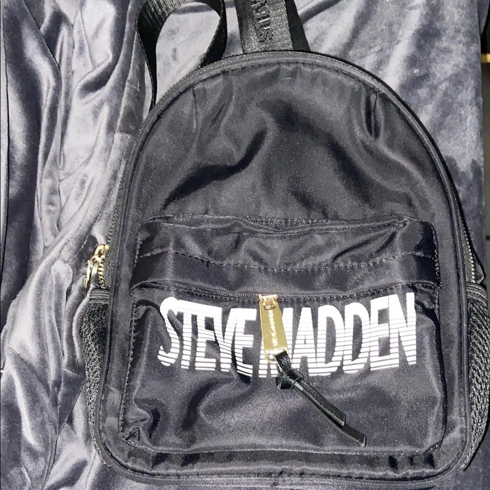 Steve Madden Mini Black Backpack Purse